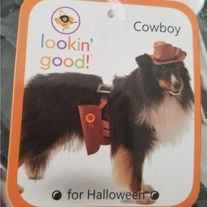 Trick or treat New LOOKIN GOOD Cowboy Dog Costume Halloween, or pictures sz XS/S